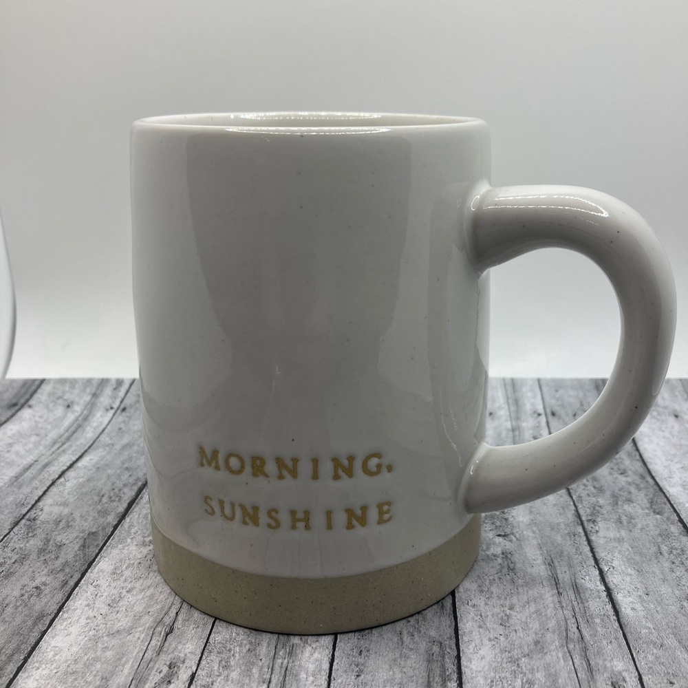 Hearth and Hand Magnolia Mug Morning Sunshine Coffee Cup Off White Stoneware